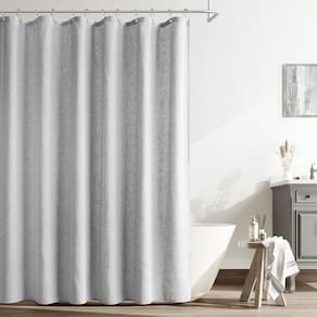 Cortina de chuveiro Naturoom Light Grey Linen 180x200cm repelente de água