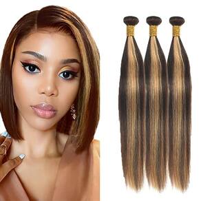 Pacote de cabelo Freiuoke Human Straight Brazilian 3 pacotes 30-40cm