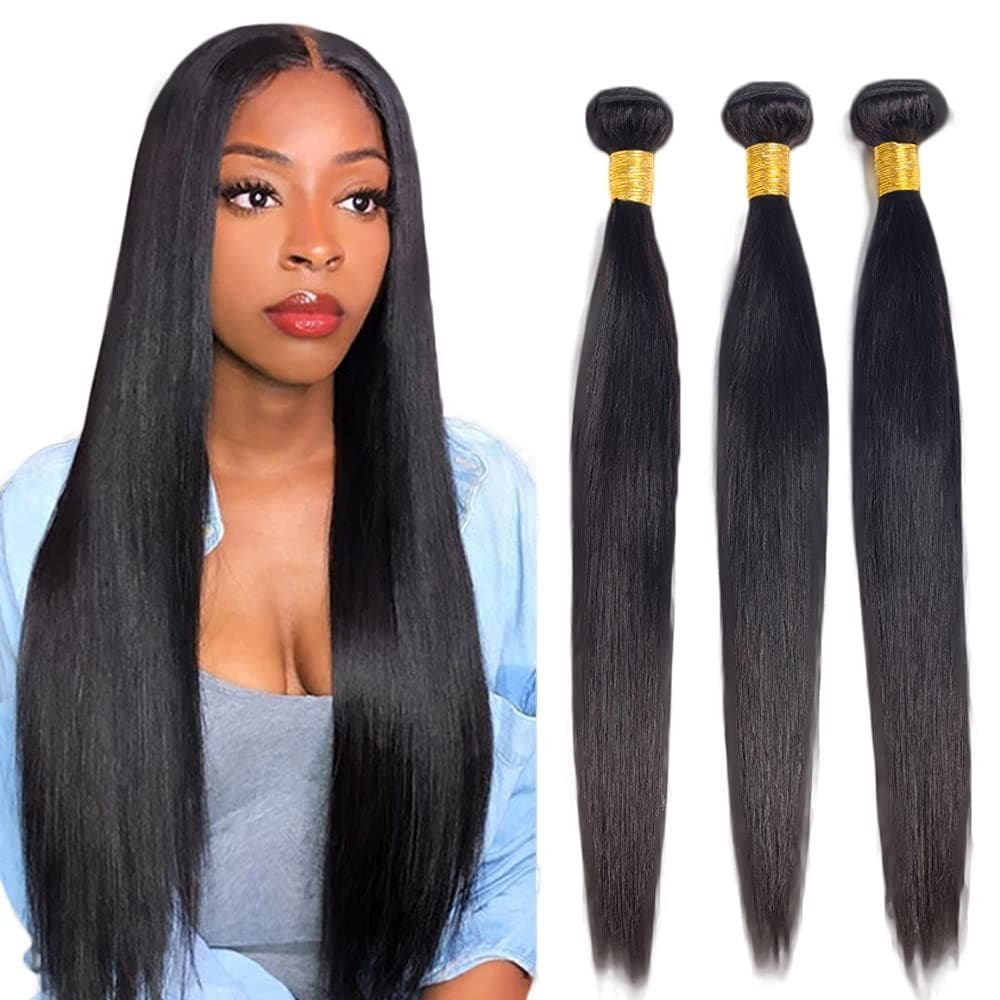 Pacotes de cabelo humano #1B NecVDCvs Straight 50g 20cm 22cm 24cm