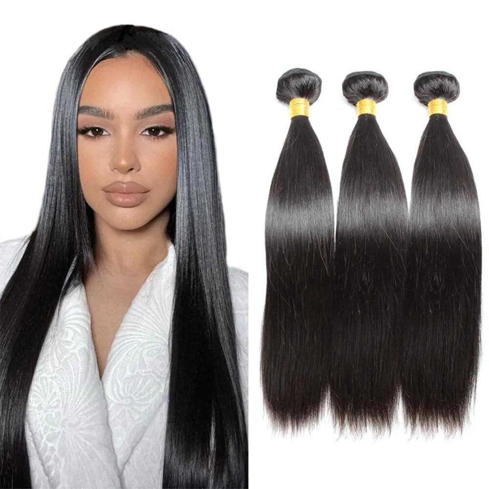 Pacotes de cabelo Biottihair Brazilian Virgin Remy Straight 30-40cm
