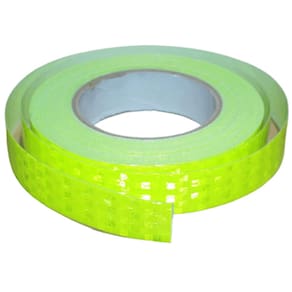 Fita reflexiva tuyrchu verde fluorescente 2,5 cm x 20 m