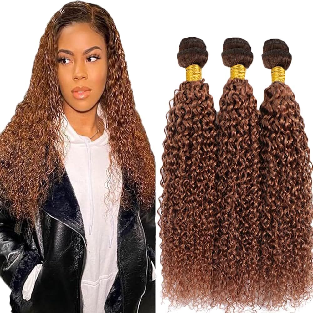 Pacotes de cabelo YOUNGHANN Brazilian Virgin T4/30 Curly 3 pacotes