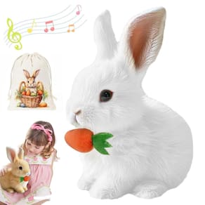 Toy Bunny KPPZIQ Meu coelho realista se contorcendo, pulando e tremendo