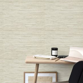 Papel de parede Simon & Siff Cream Texturizado Grasscloth 45x300cm