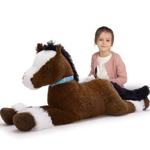 Brinquedo de pelúcia grande MaoGolan para cavalos de 83 cm para crianças