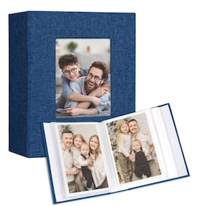 Álbum de fotos Vienrose Small 10x15cm, 100 fotos, pacote com 2 fotos, azul