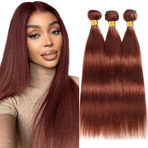 Pacotes de cabelo Fridnae Color #33 Straight 12-34 polegadas 300g