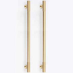 O gabinete puxa os centros de furos RZDEAL Solid Brass Gold de 10 polegadas