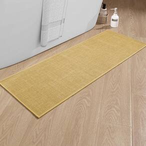Tapete de banho chakme Ultra Thin Antiderrapante 120x43cm Amarelo