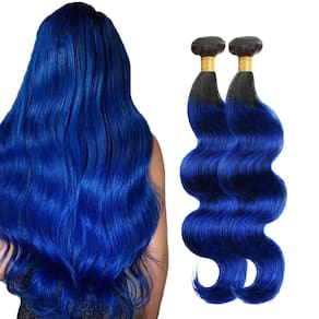 Extensões de cabelo HertFeu 1B/Blue Bundles Brazilian Virgin Hair
