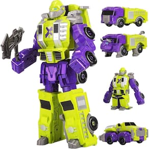 Conjunto de veículos robóticos de brinquedo MIEBELY Toddler, 4 unidades para crianças de 3 a 6 anos