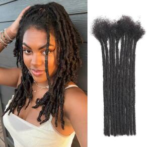 Dreadlock Extensions Bangxunk Human Hair 10-100 fios de 14 polegadas