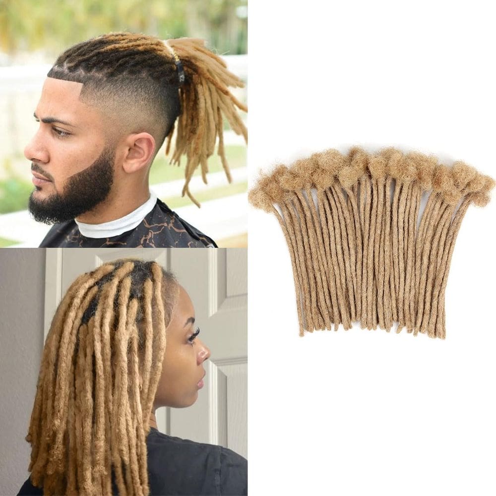 Extensões Dreadlock Vecago 15cm 50 fios 100% cabelo humano