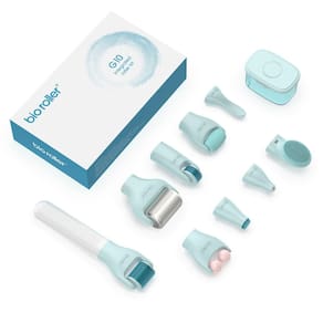 Kit de rolos de microagulhamento Gdbanlimi 10 em 1 com agulha de 0,25 mm