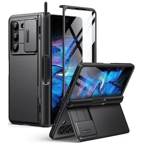 Capa de telefone BERFY para Samsung Galaxy Z Fold 5 com suporte para caneta S