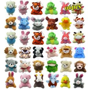 Mini conjunto de brinquedos para animais de pelúcia LMAZEPMQ para crianças com chaveiro (96 unidades)
