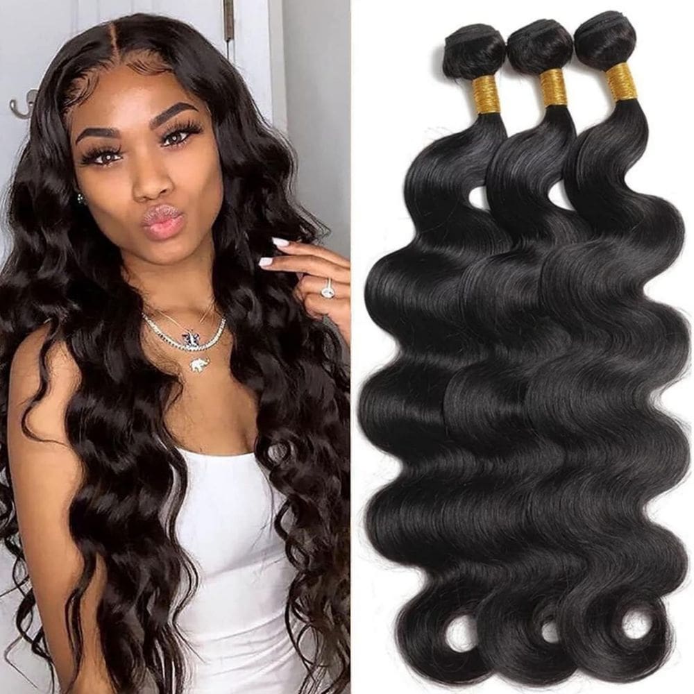 Pacotes de cabelo CEPEEN Body Wave 10A Grau 100% Virgem Brasileira