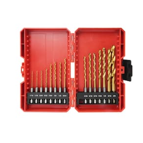 Conjunto de brocas ZKH Hex Shank 15 PCS HSS revestido de titânio