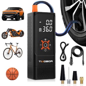 Compressor de ar portátil com inflador de pneus Timobor 150PSI Orange