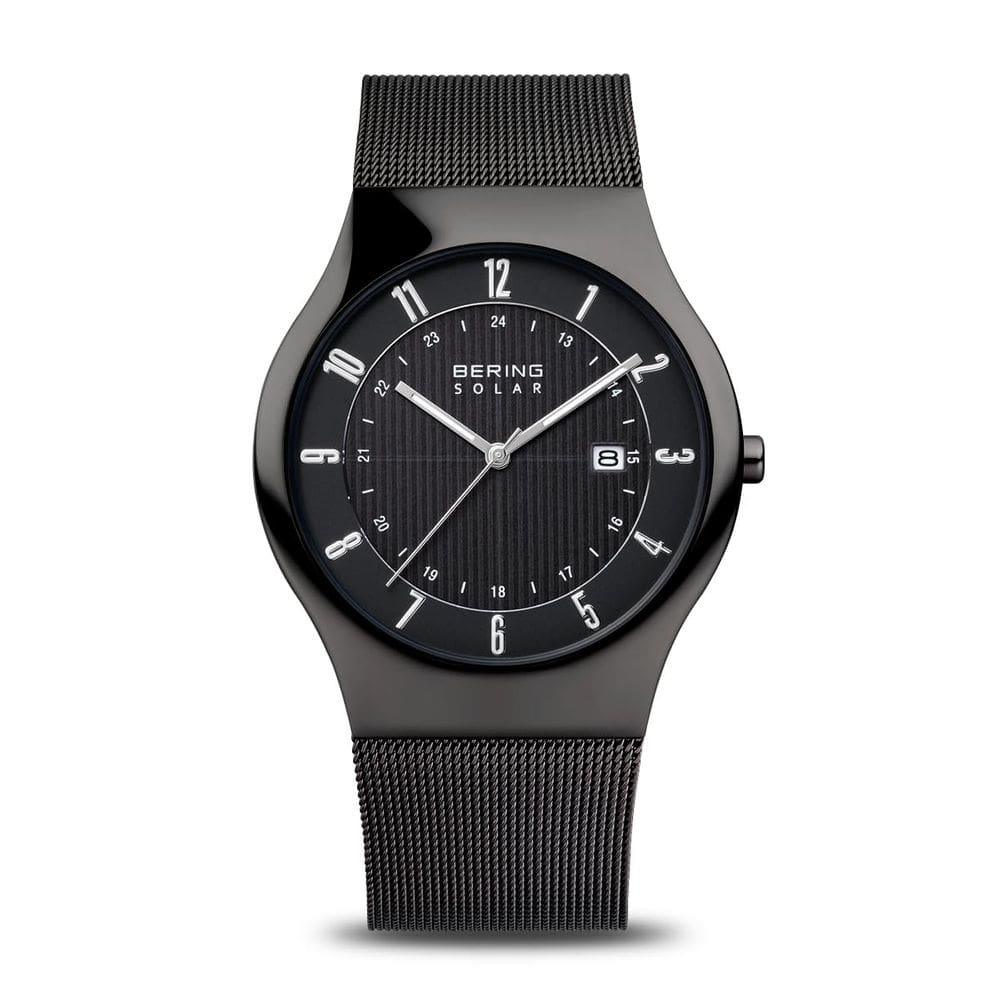 Relógio BERING Men Analog Solar Collection em aço inoxidável
