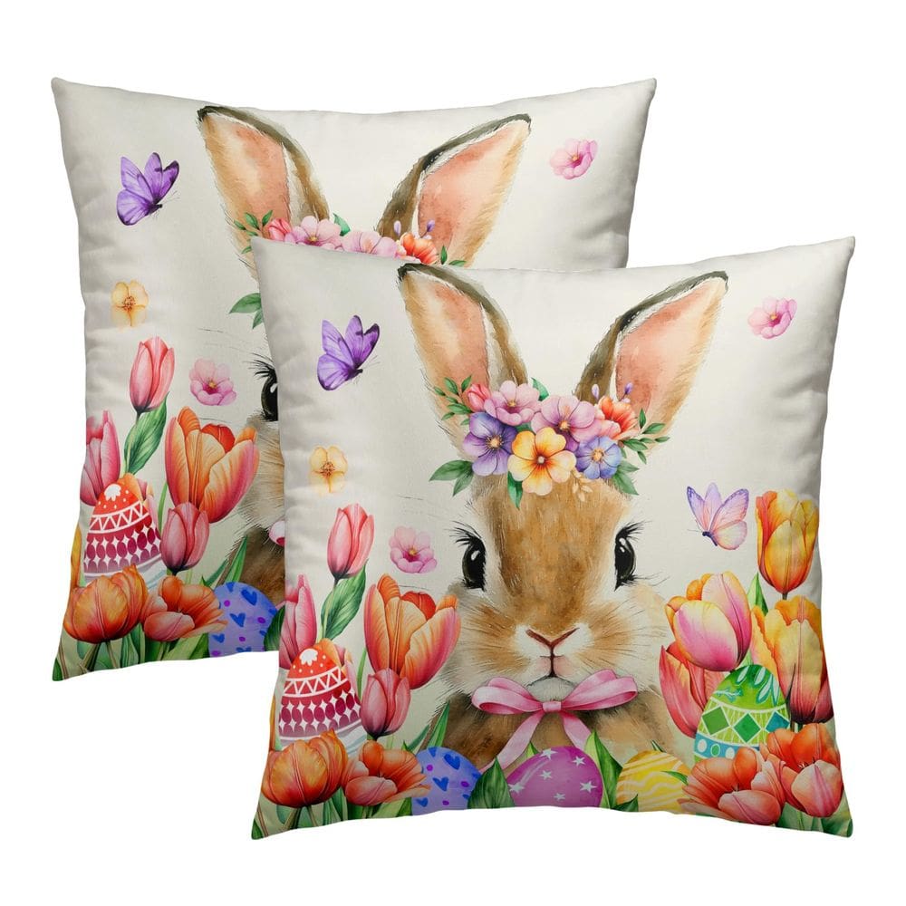 Capas de almofada Imiss Easter Bunny 50x50cm, conjunto de 2