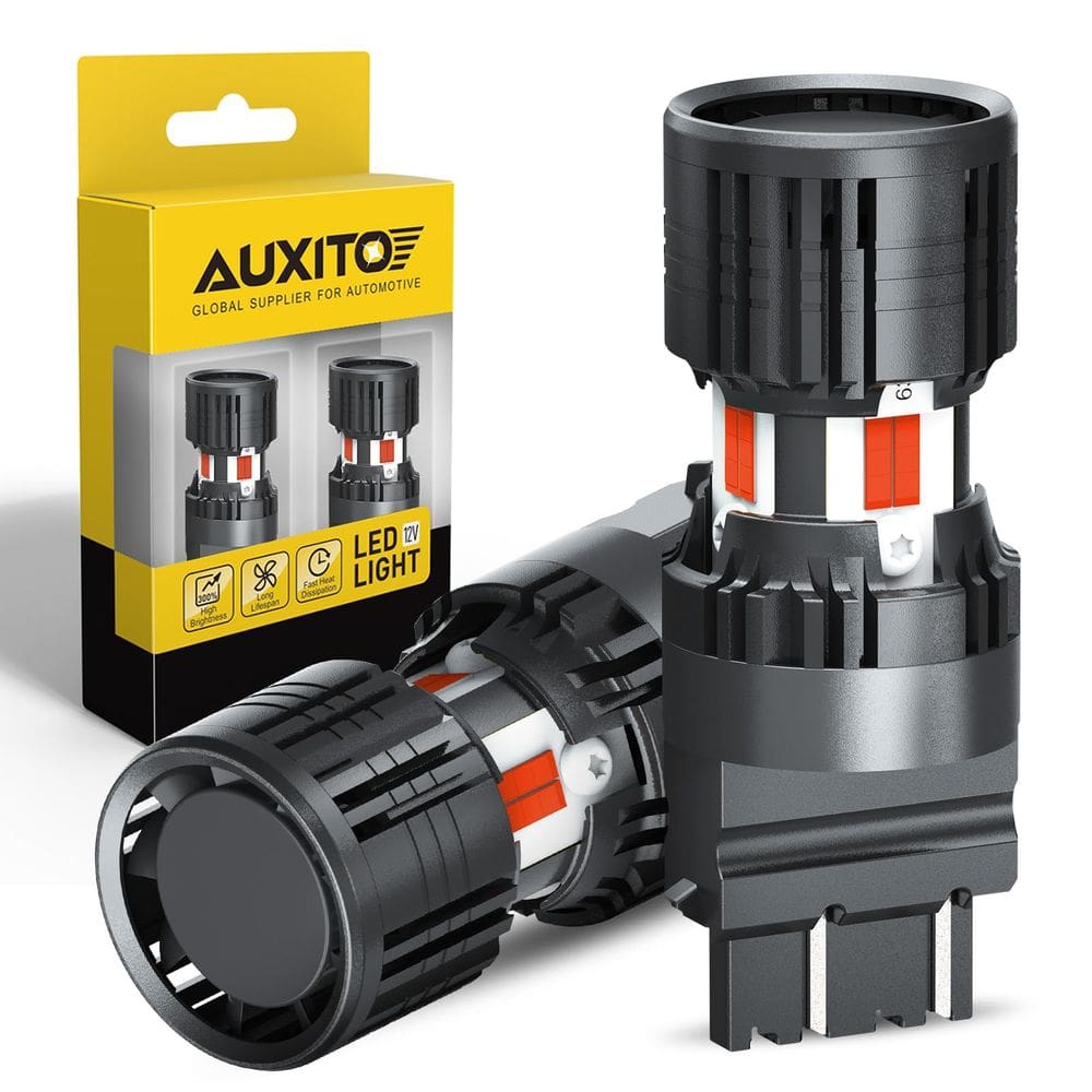 Lâmpadas LED AUXITO CANBUS 3156 3157 Red Brake Tail Signal x2