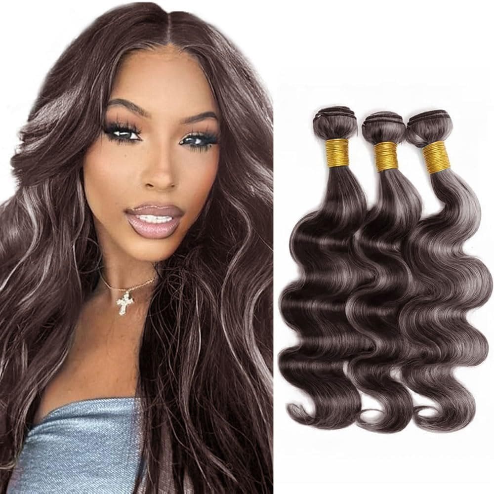 Pacotes de cabelo Raivide P4/Grey Body Wave 30cm 35cm 40cm