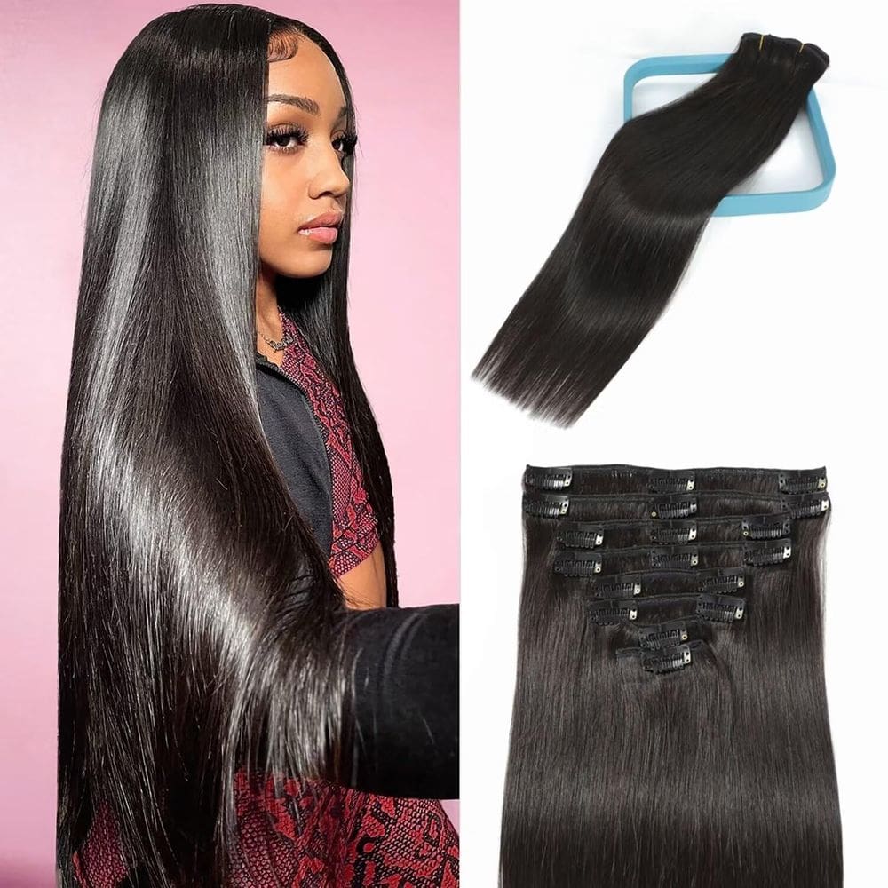 Extensões de cabelo Clip In LORIEN Real Human Hair 60cm 120g