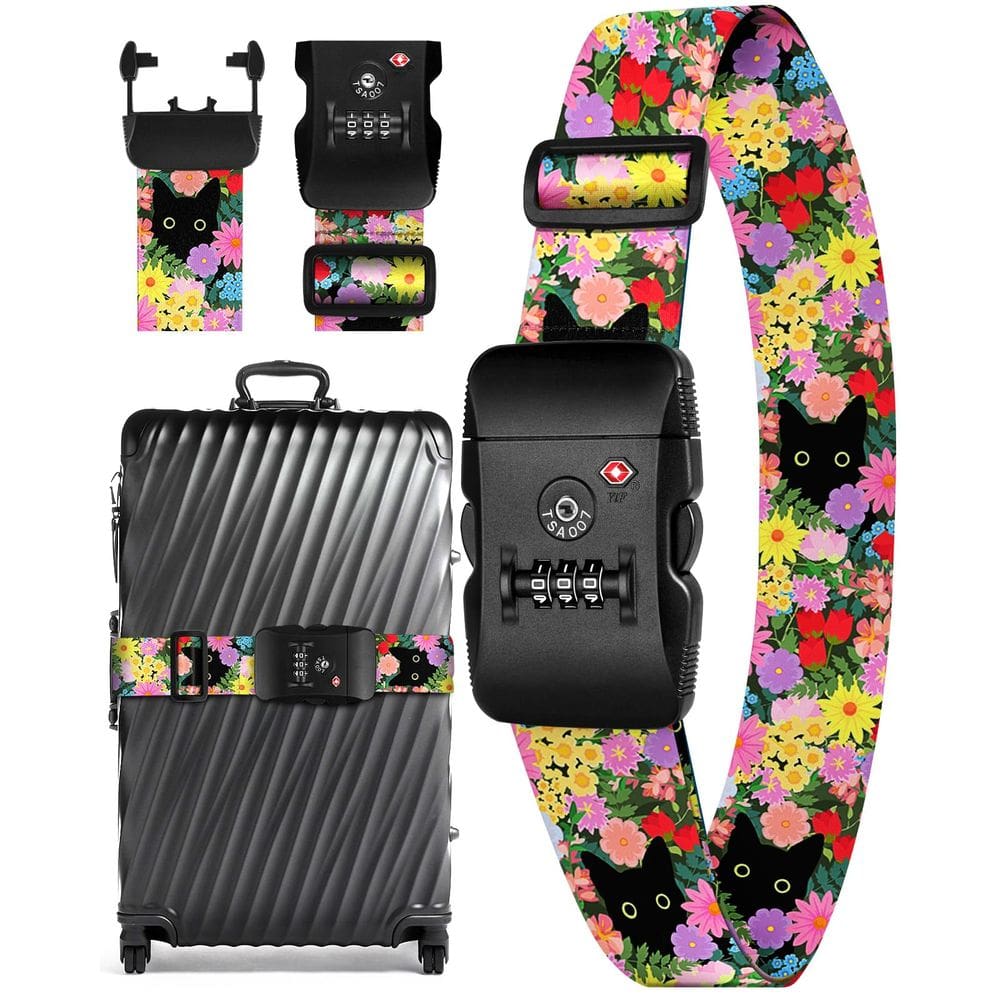 Alças de bagagem Slohif TSA Lock para malas, cinto de viagem