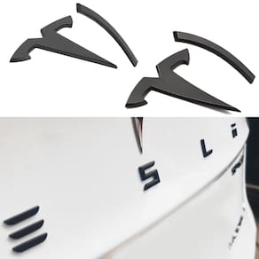 Capa do emblema e substituição de letras completas para Tesla Model Y
