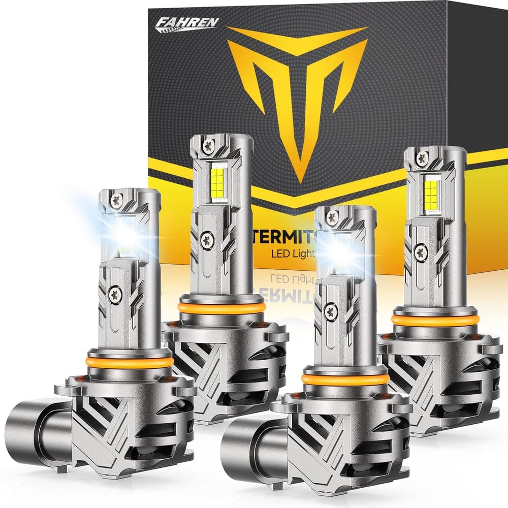 Lâmpadas FAHREN 9005 9006 50000LM 6500K brancas Off-Road, pacote com 4