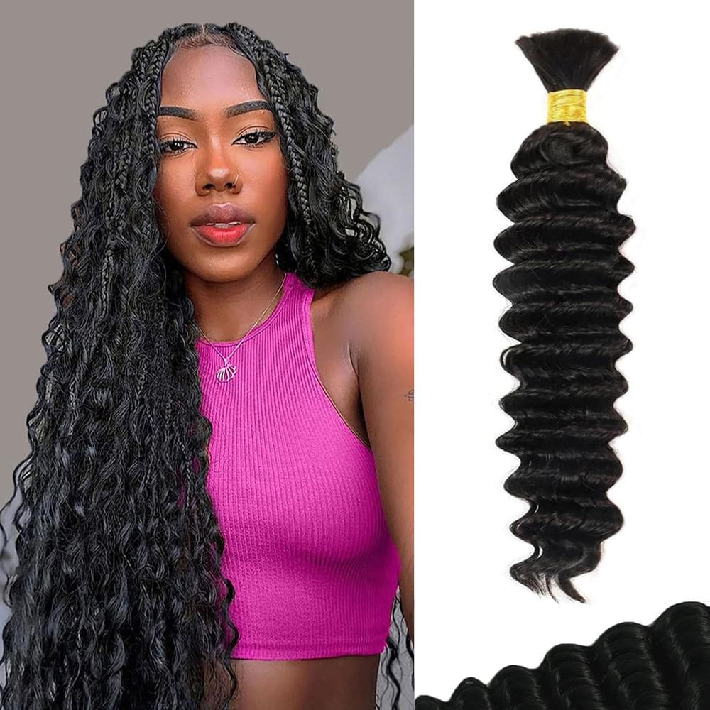 Braiding Hair Gaozhao 16 polegadas Curly Boho Human Hair 50g 1 pacote
