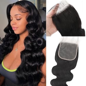 Fecho Misoun Transparent HD Lace Body Wave 20 cm 150% de densidade
