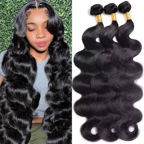 Pacotes de cabelo MDL Body Wave 3 Pacotes 40 45 50 cm 12A Grade