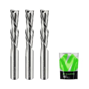 Broca de roteador SHARPRO Downcut Spiral 1/4" Shank 1/4" Cutting