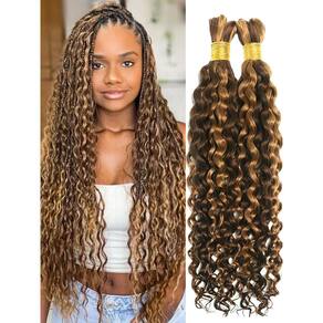 Pacotes de cabelo trançado humano NICMISS Water Wave 2 110g 60cm