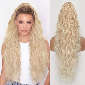 Extensão de rabo de cavalo Claw ORSUNCER 30 cm de cabelo sintético encaracolado