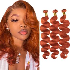 Pacotes de cabelo Fridnae Ginger Body Wave 350 Color 30-85cm 300g