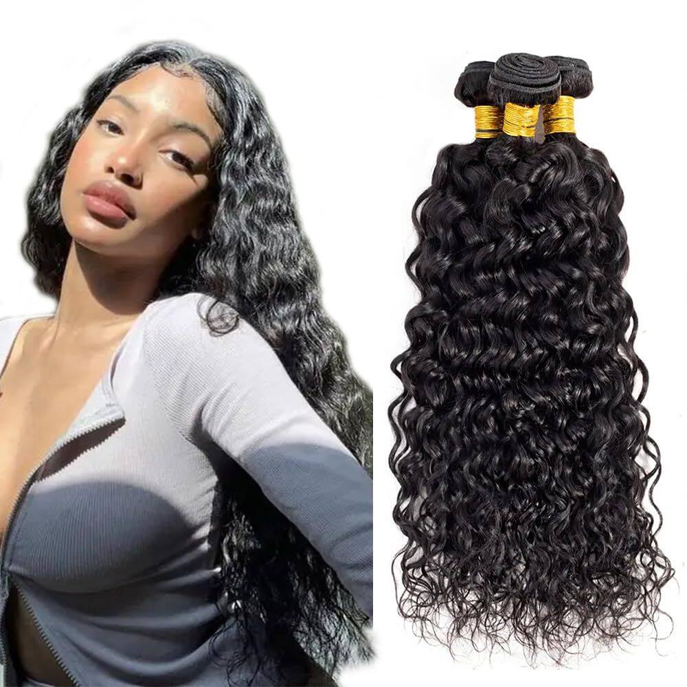 Extensões de cabelo Biottihair Wet And Wavy Water Wave 3 Bundles