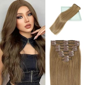Extensões de cabelo Clip In LORIEN Real Human Hair 22 polegadas 110g
