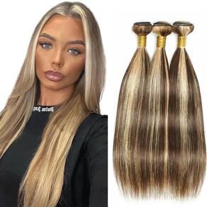 Pacotes de cabelo Fridnae P4613 Ombre Straight 35-45cm 100% cabelo humano
