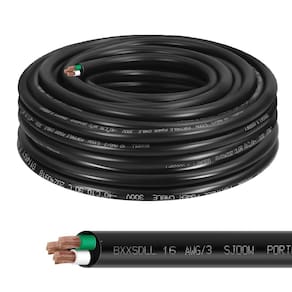 Cabo BXXSDLL Heavy Duty 16 AWG 300V SJOOW 15m 3 condutores