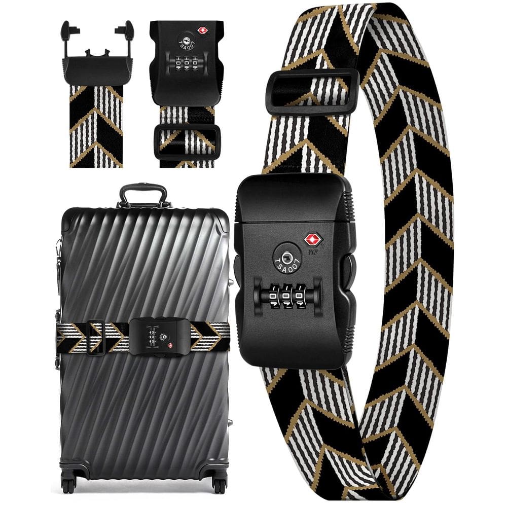 Alças de bagagem Slohif TSA Lock para malas, cinto de viagem
