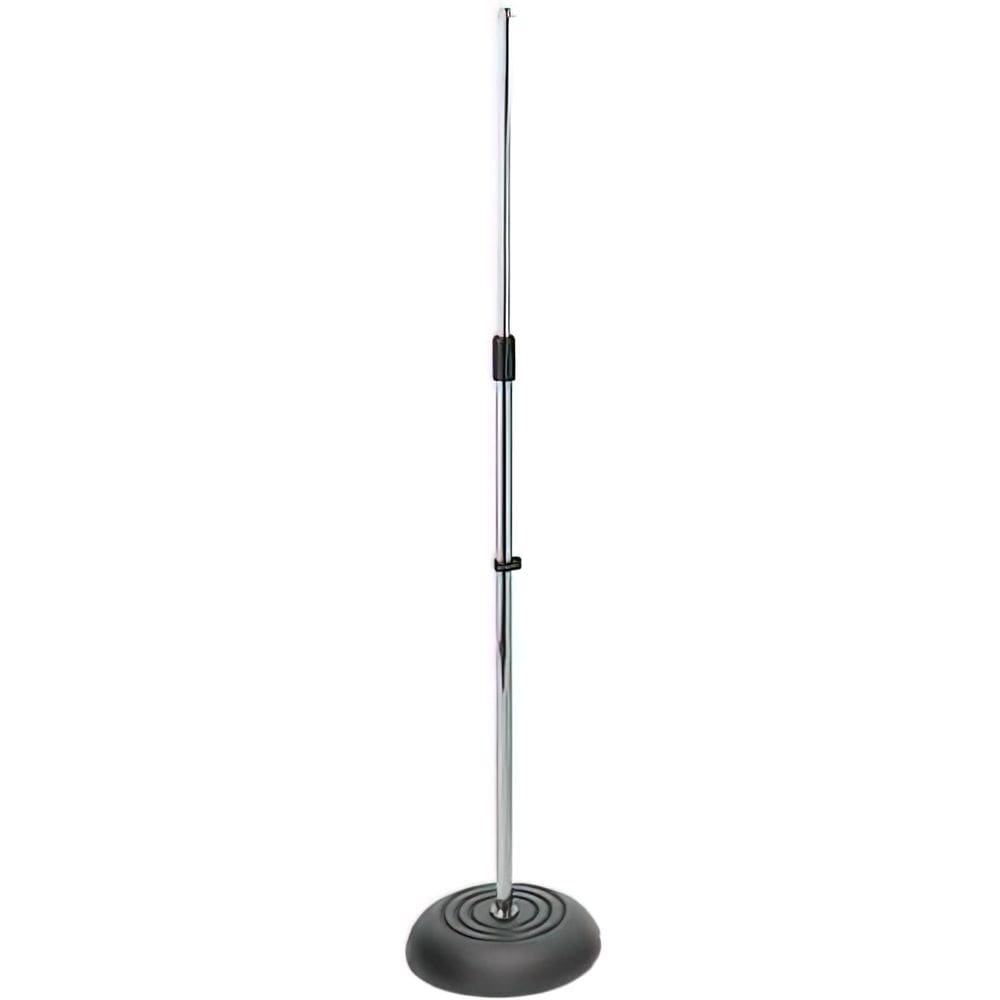 Suporte de microfone no palco MS7201CH com base redonda cromada