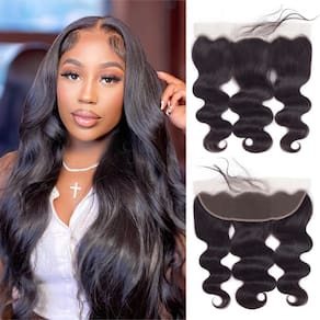 Fecho frontal de renda Boopwine Body Wave 20cm Brazilian Hair