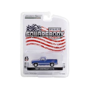 Colecionáveis de carros modelo Diecast 1987 Chevy C-10 Pickup 1/64