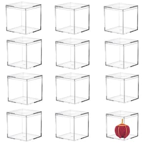 Caixa de acrílico KissYou, pacote com 12 cubos quadrados, 60 ml com tampa