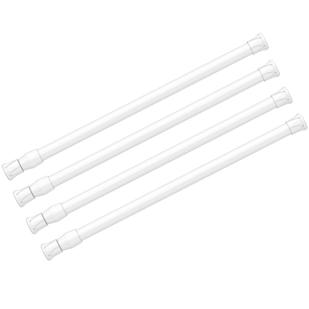 Vareta de cortina de tensão AIZESI Spring Tension 30-50 cm branca 4 unidades