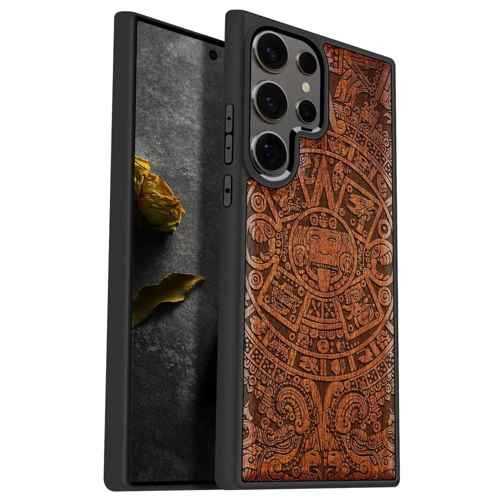 Capa de telefone Carveit Wood para Samsung Galaxy S25 Ultra