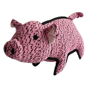 Brinquedo de pelúcia Pet Lou Farmhouse Pig para cães com 28 cm de comprimento